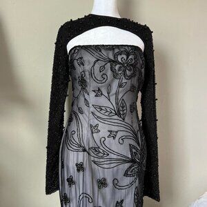 Sparkly black beaded shrug